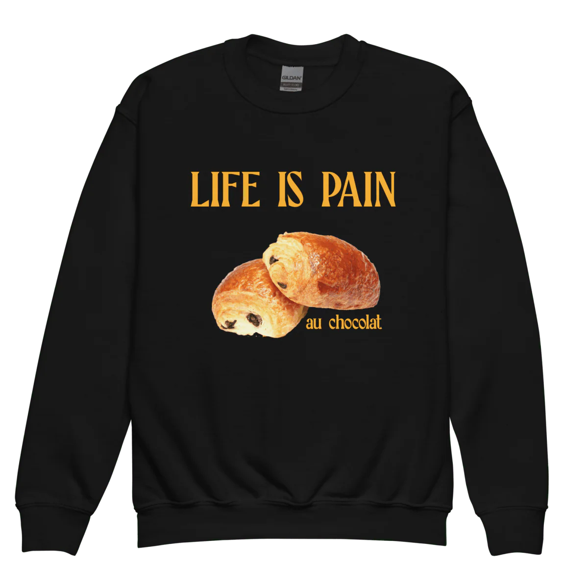Life is Pain (au chocolat) Youth / Kids Sweatshirt - Image 7