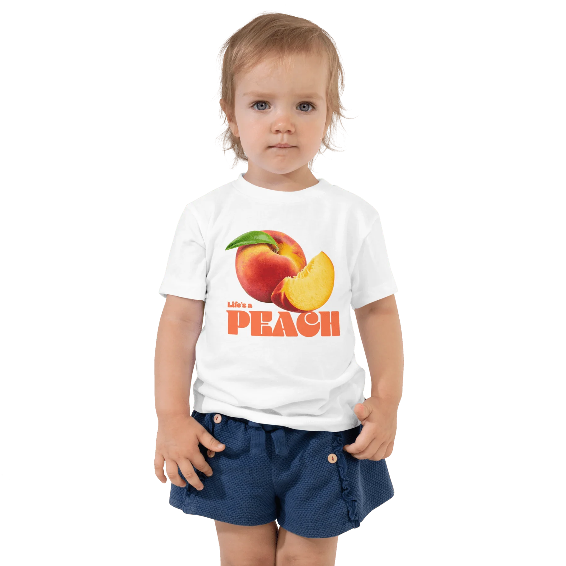 Life's a Peach 🍑 Toddler T-Shirt - Image 2