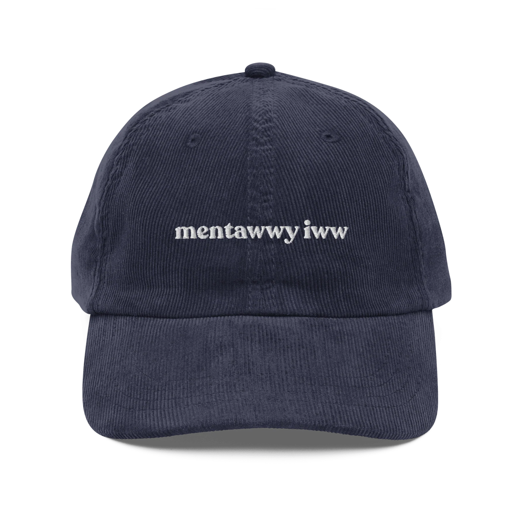 Mentawwy Iww Embroidered Corduroy Cap - Image 2