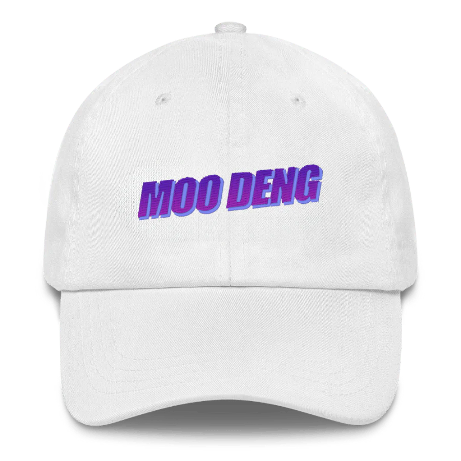 Moo Deng WordArt Embroidered Hat