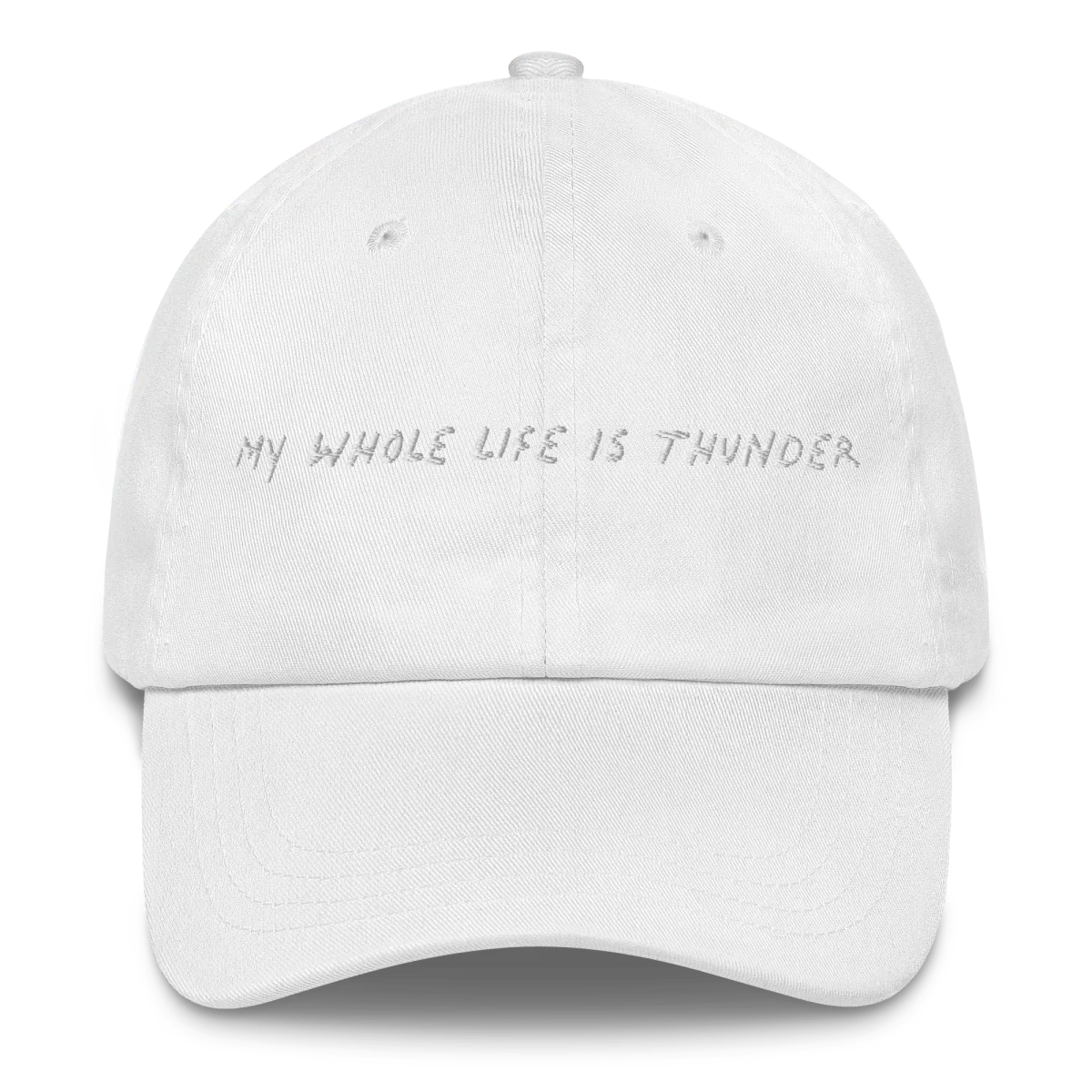 MY WHOLE LIFE IS THUNDER Embroidered Hat - Image 4