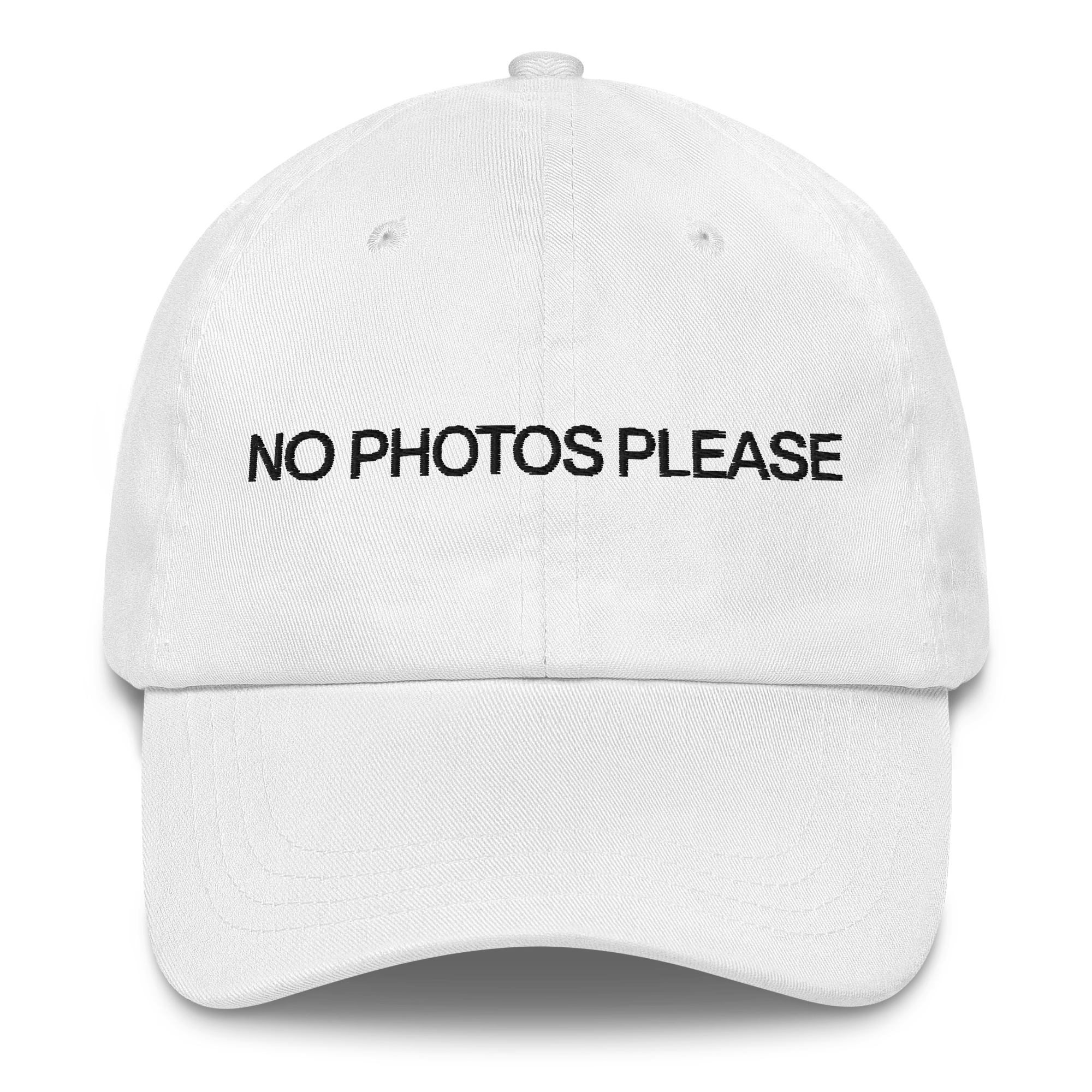 NO PHOTOS PLEASE Embroidered Hat - Image 4