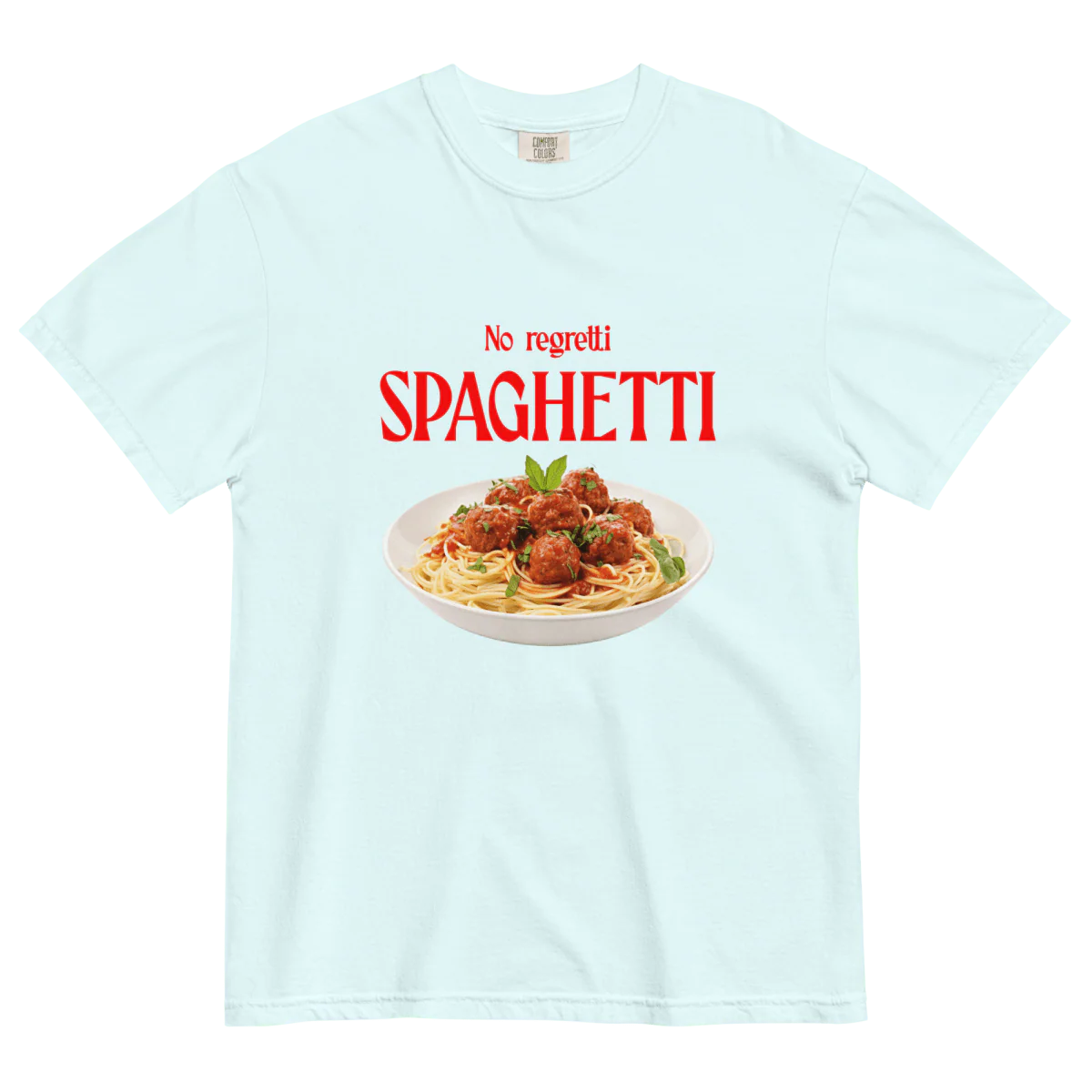 No Regretti Spaghetti Shirt - Image 4