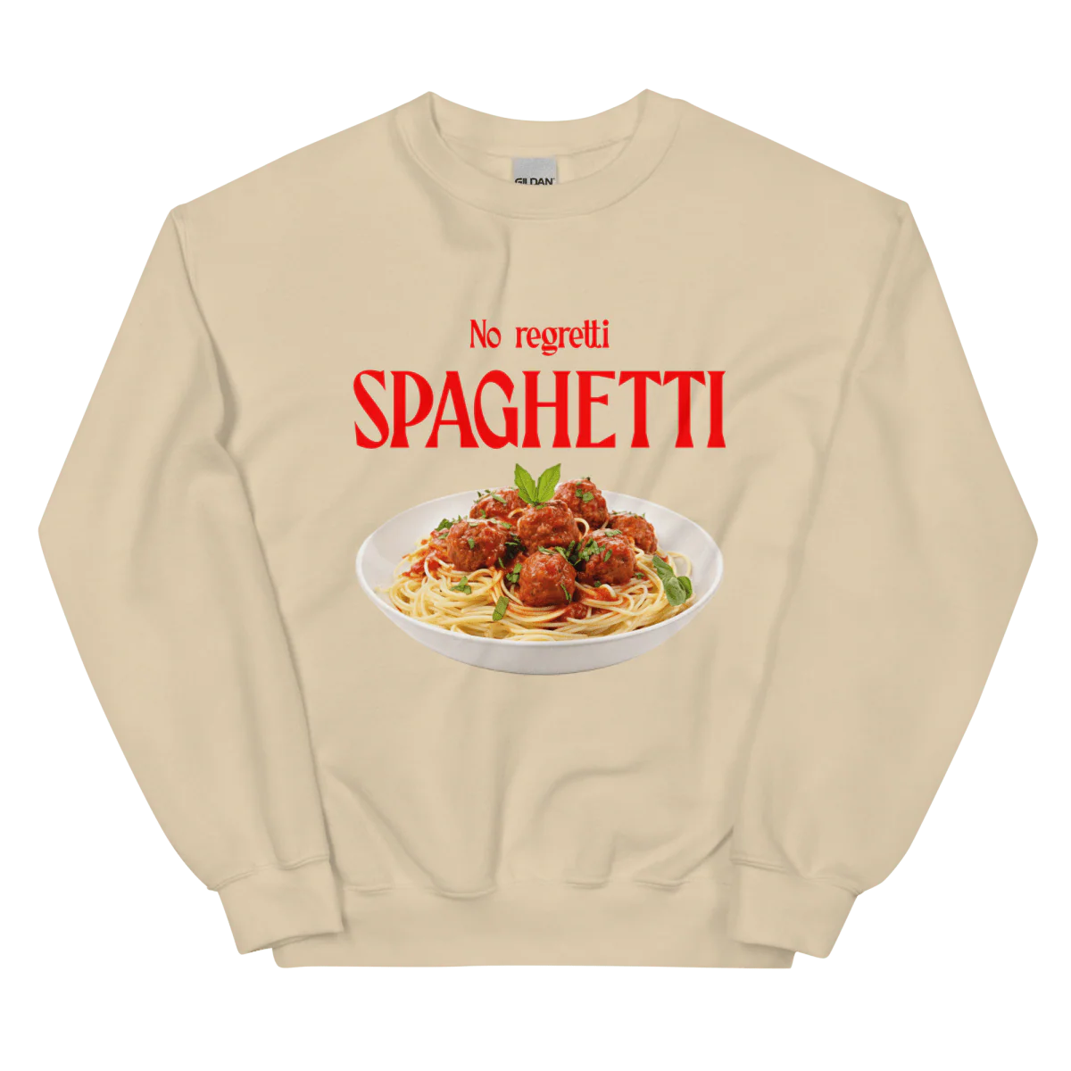 No Regretti Spaghetti ๐ Sweatshirt - Image 3