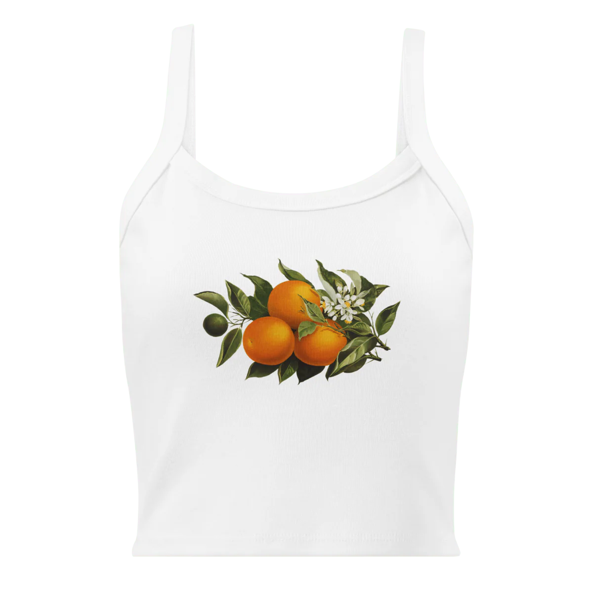 Orange Branch Tank Top