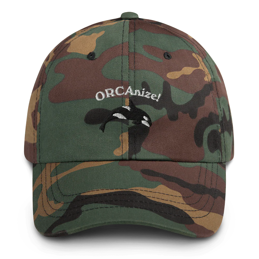 ORCAnize! Orca Embroidered Dad Hat - Image 5