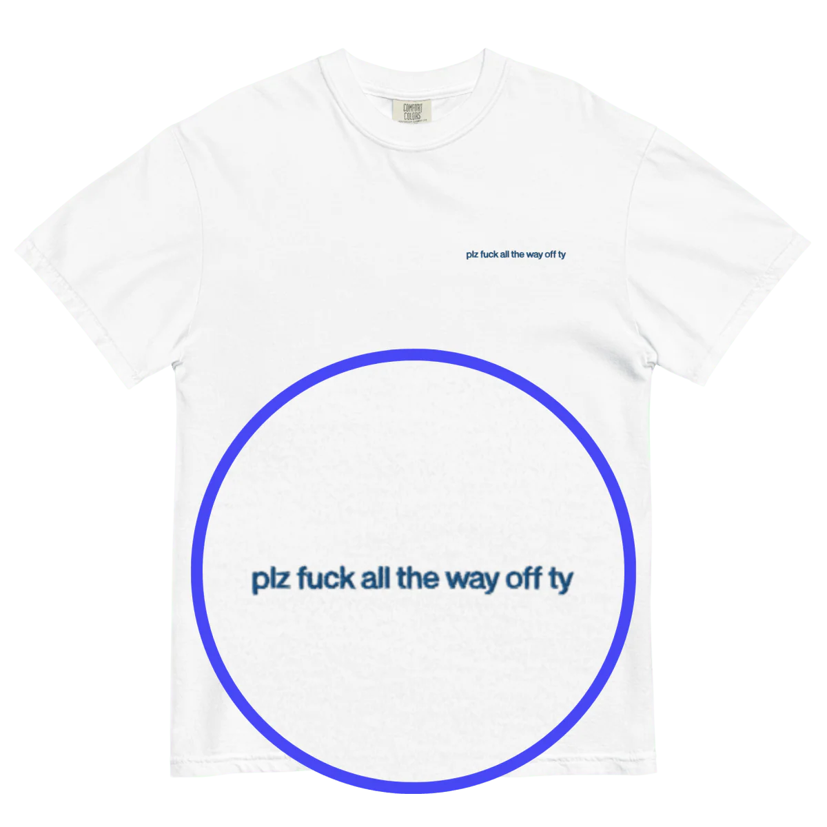 plz fuck all the way off ty. Embroidered Shirt