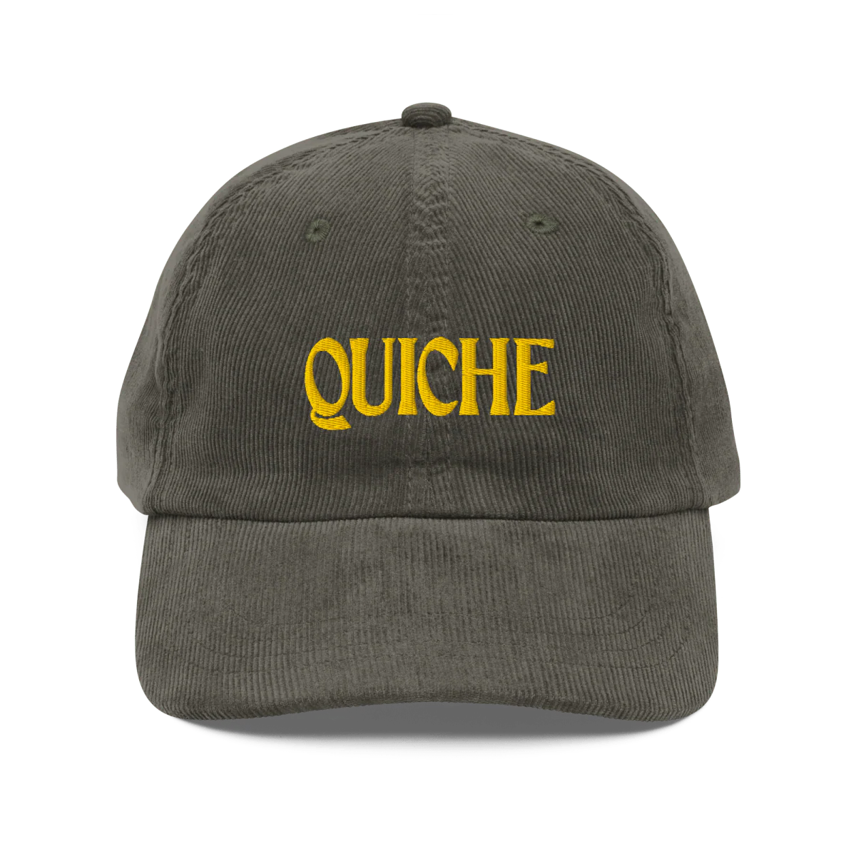 Quiche Corduroy Embroidered Hat - Image 4