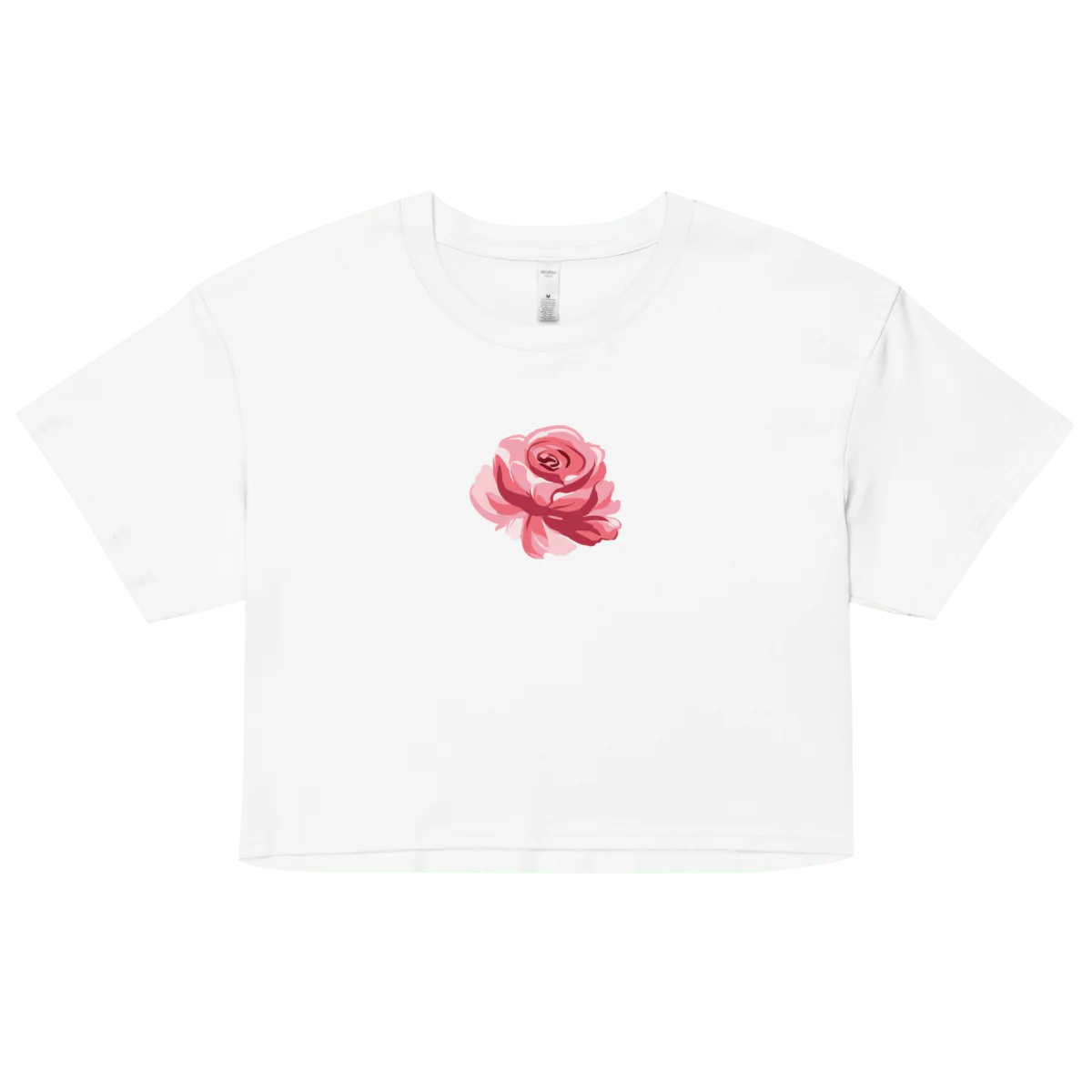 Rose Flower Crop Top