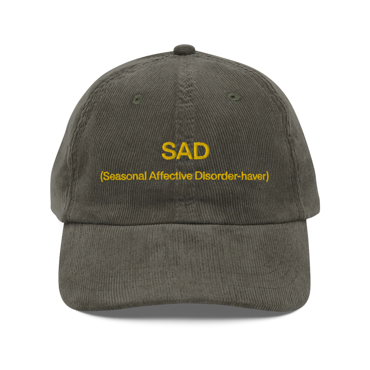 SAD (Seasonal Affective Disorder-haver) Embroidered Hat - Image 4