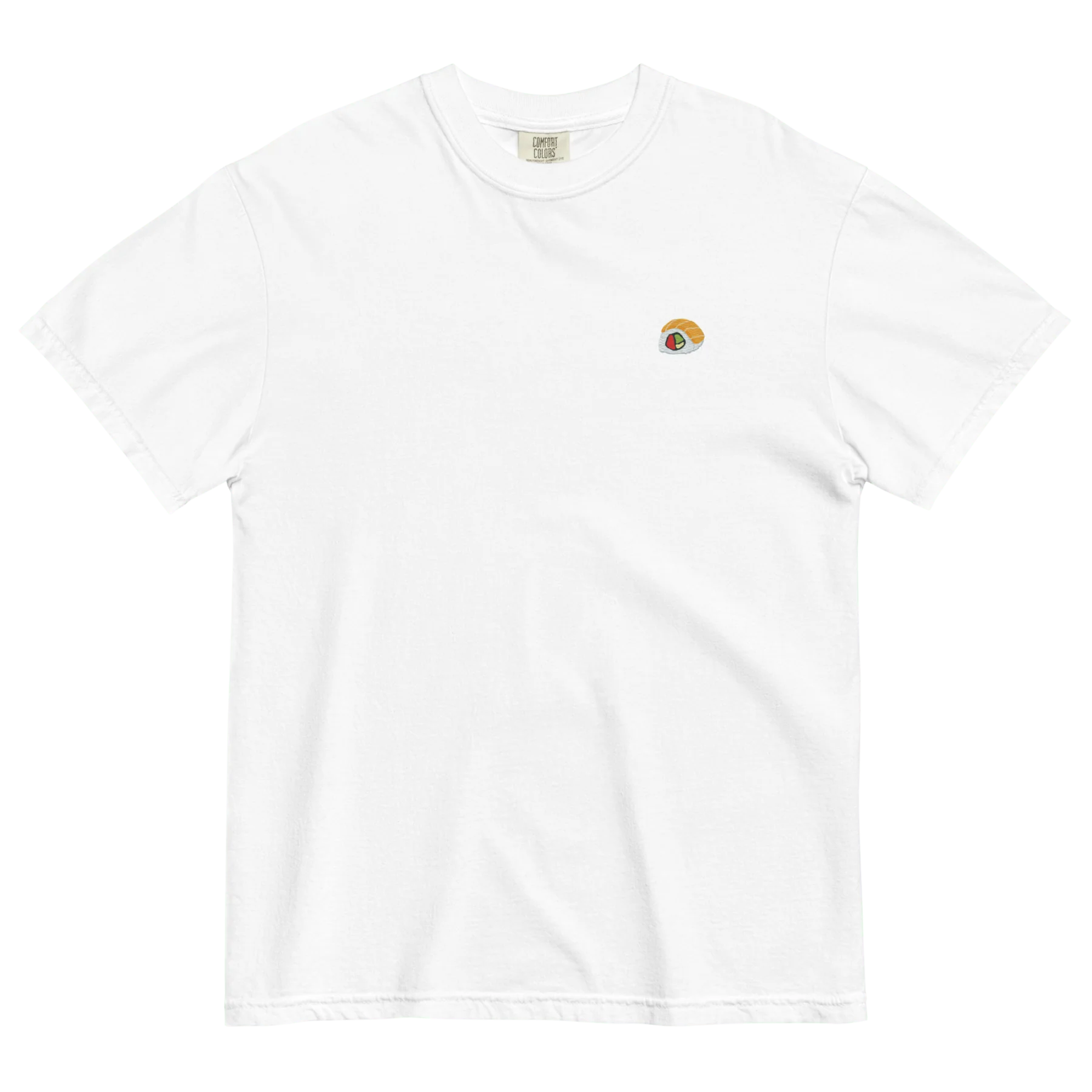 Salmon Tuna Avocado Roll Embroidered T-Shirt 🍣🥑