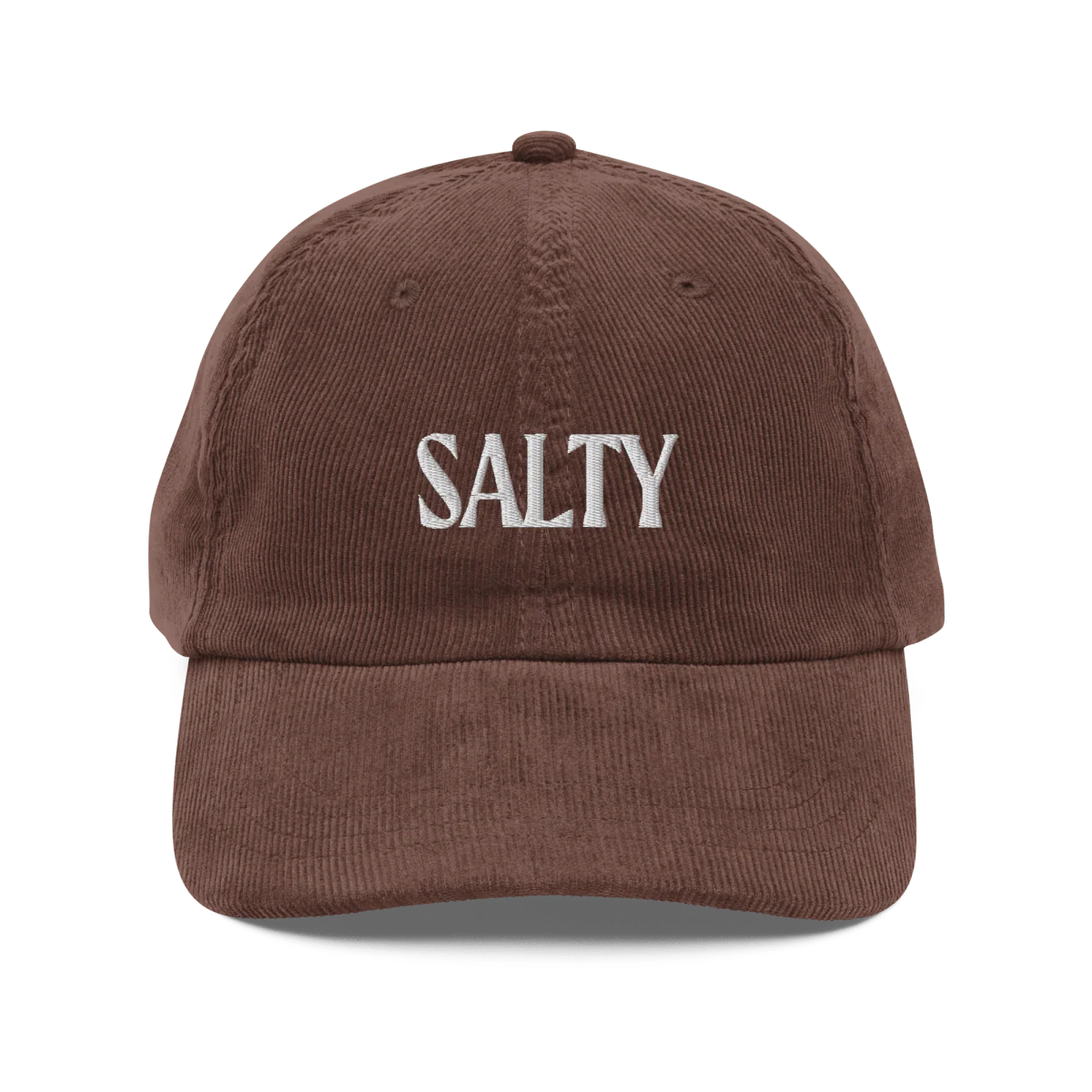 SALTY Embroidered Corduroy Hat - Image 3
