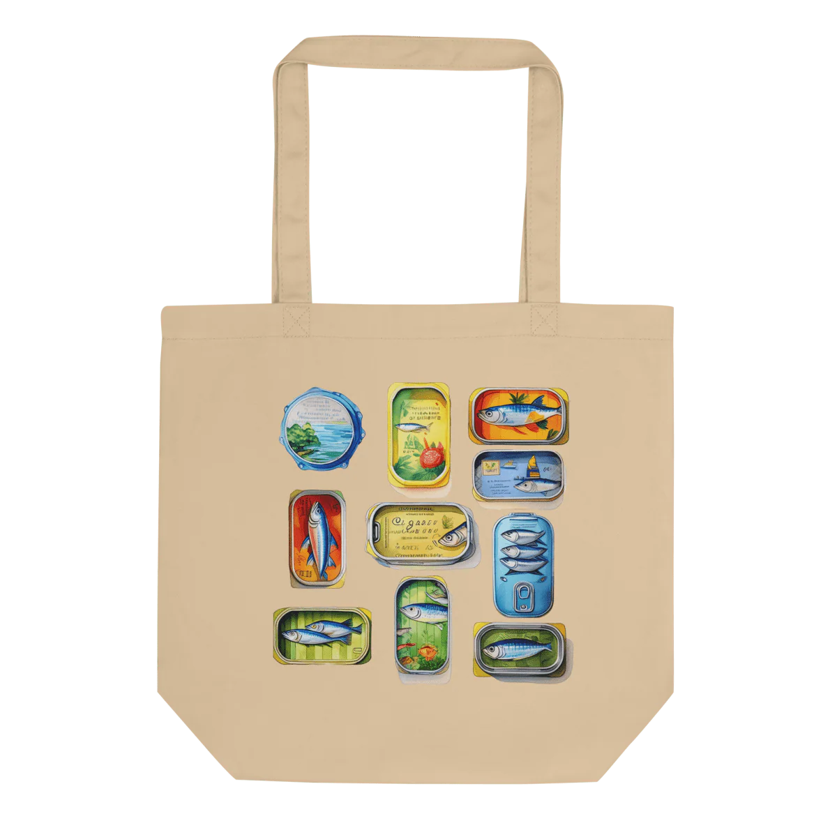 Sardine Print Tote Bag