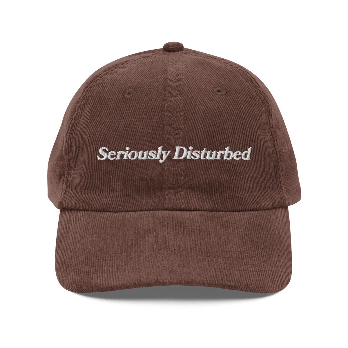 Seriously Disturbed Embroidered Corduroy Hat - Image 4