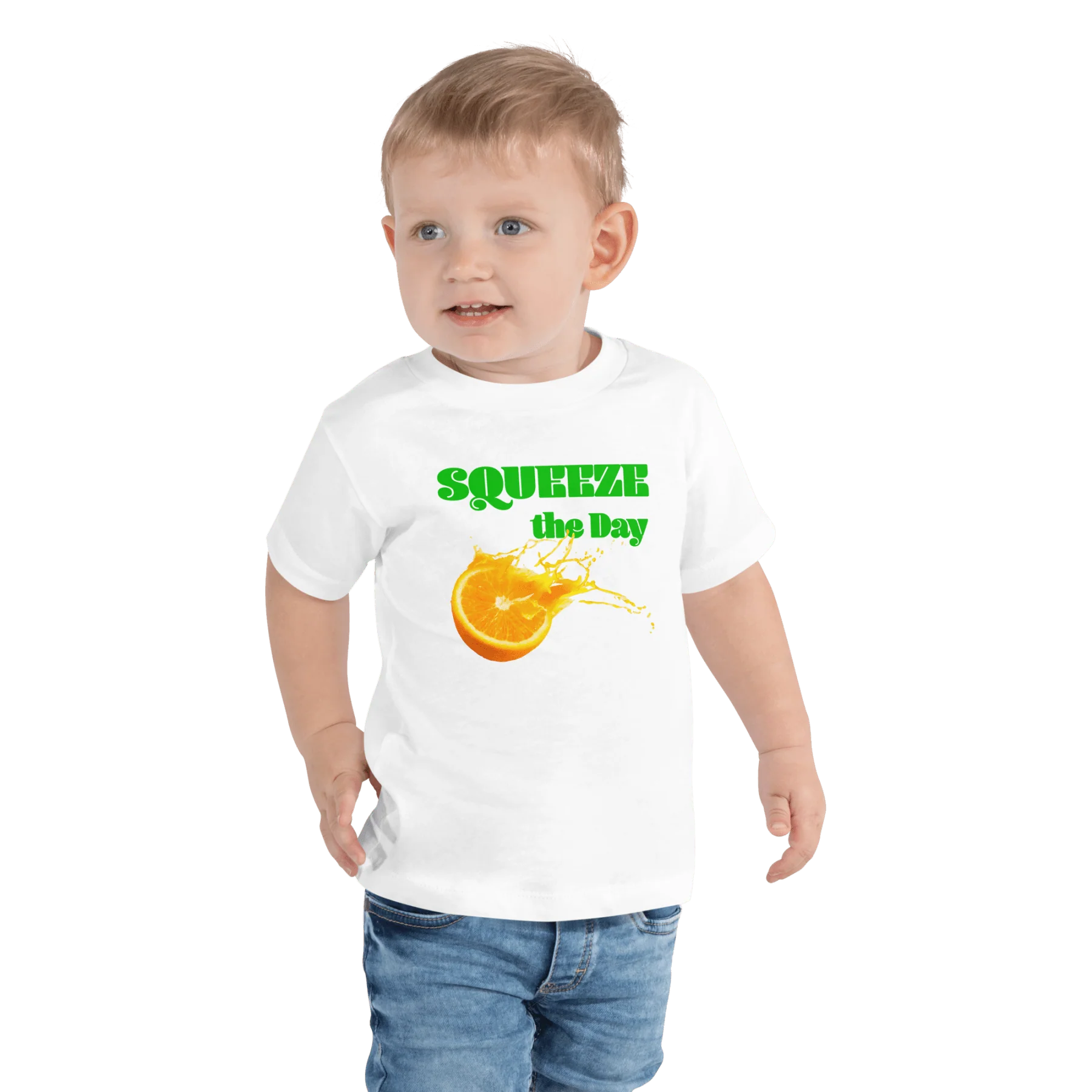 Squeeze The Day 🍊 Toddler T-Shirt - Image 2