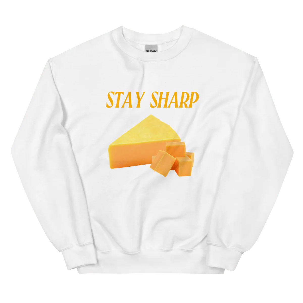 Stay Sharp CHEDDAR Cheese Sweatshirt 🧀 - Image 3