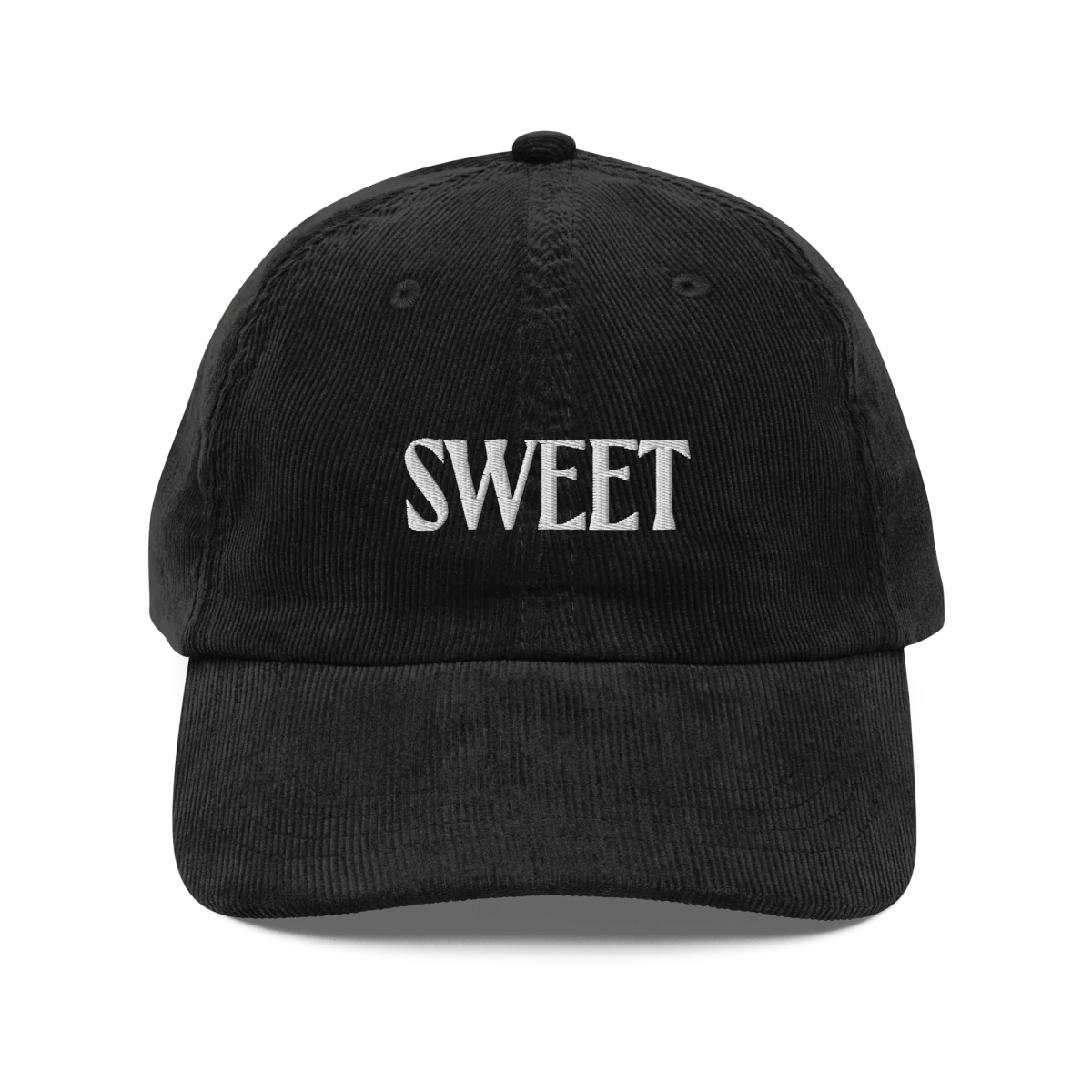 SWEET Embroidered Corduroy Hat - Image 2