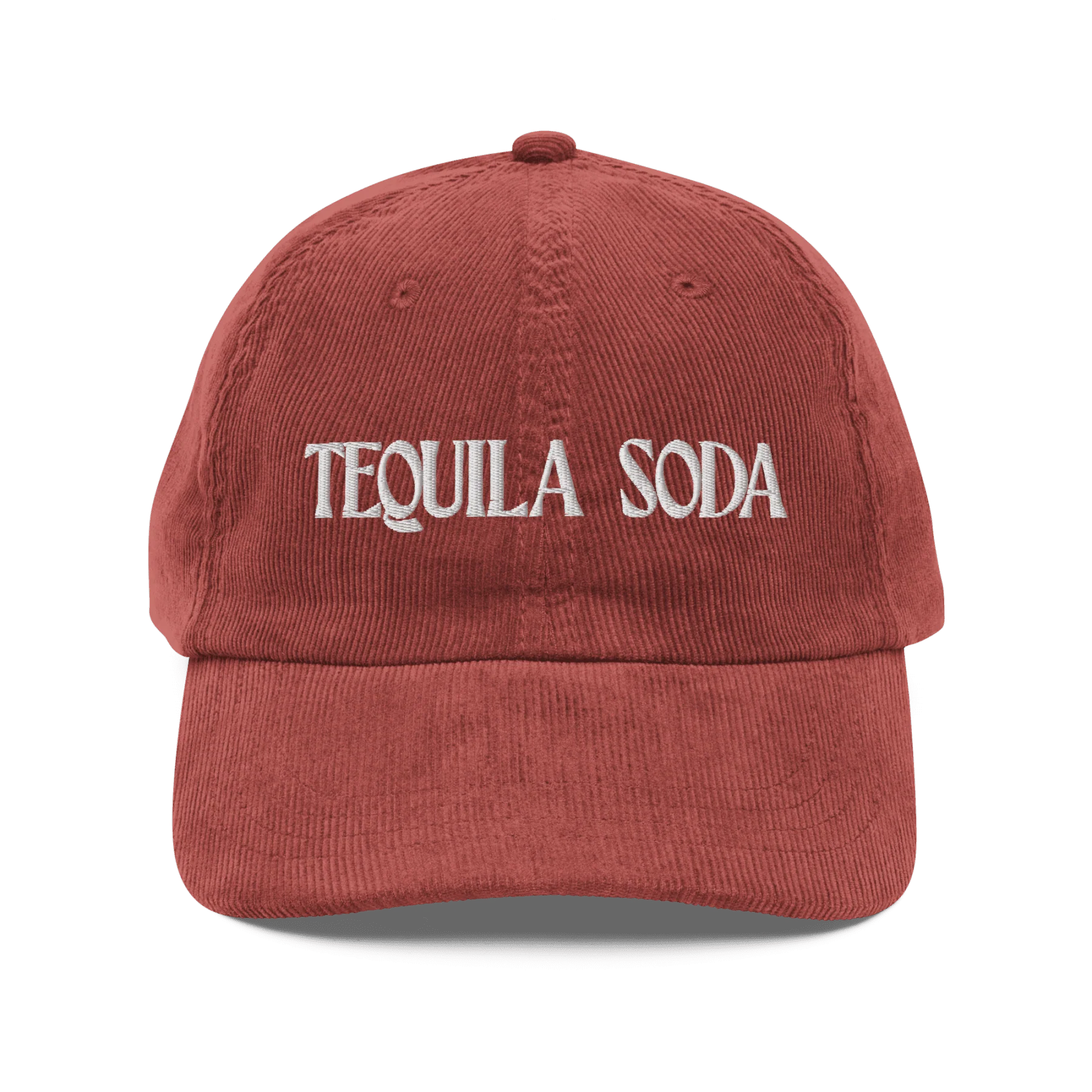 Tequila Soda Embroidered Corduroy Hat - Image 4
