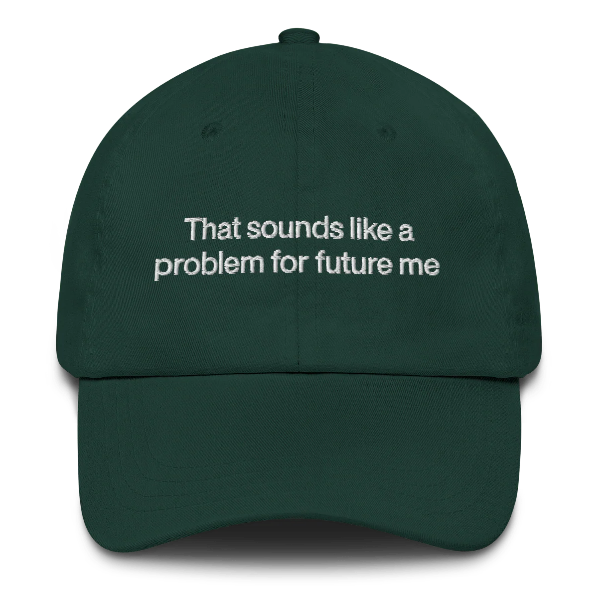 That sounds like a problem for future me Embroidered Hat - Image 5