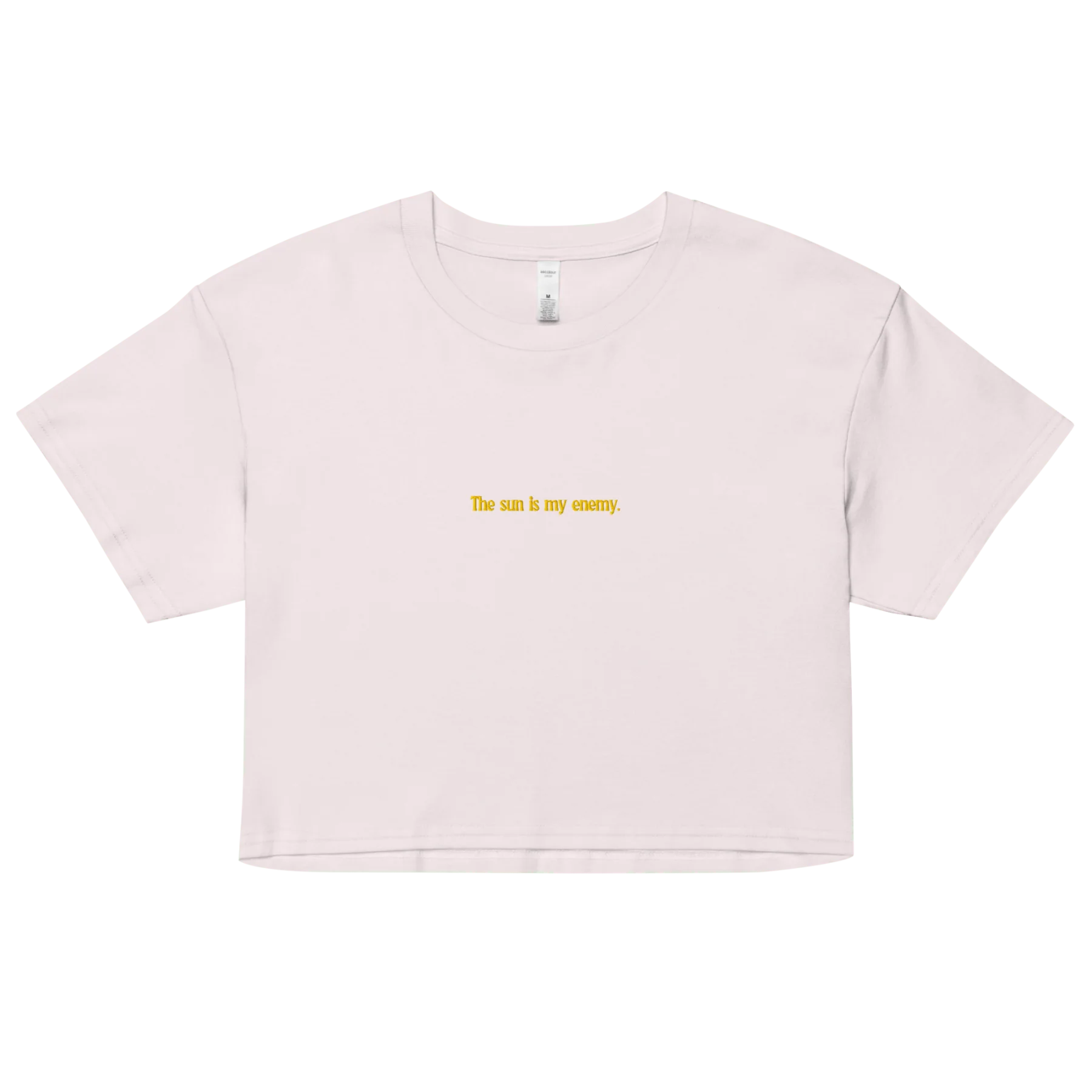 The Sun is My Enemy Embroidered Crop Top - Image 2