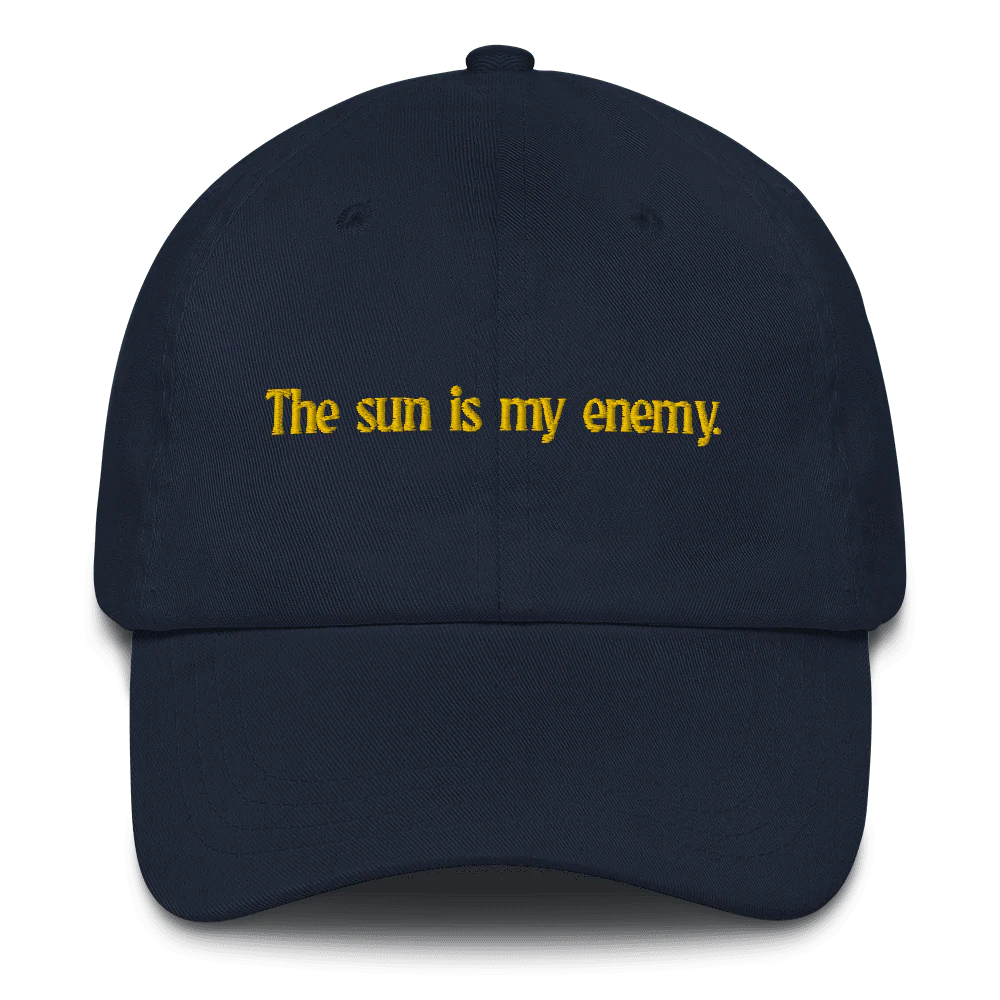 The sun is my enemy. Embroidered Hat - Image 7