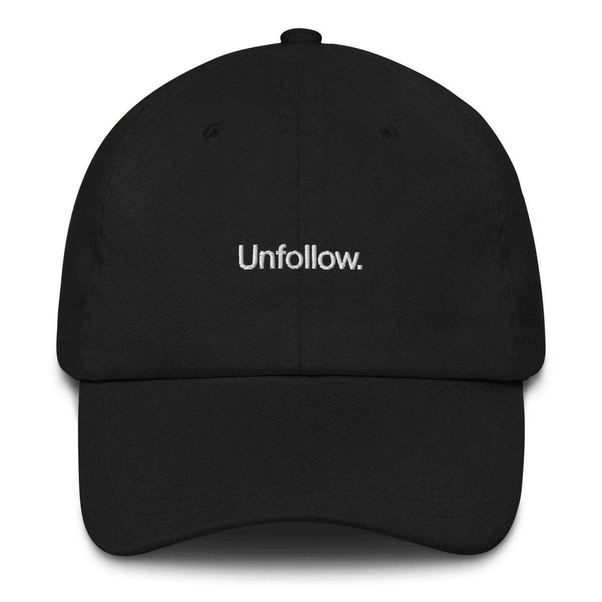 Unfollow. Embroidered Hat - Image 5