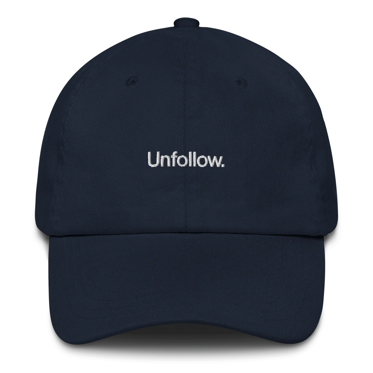Unfollow. Embroidered Hat - Image 8