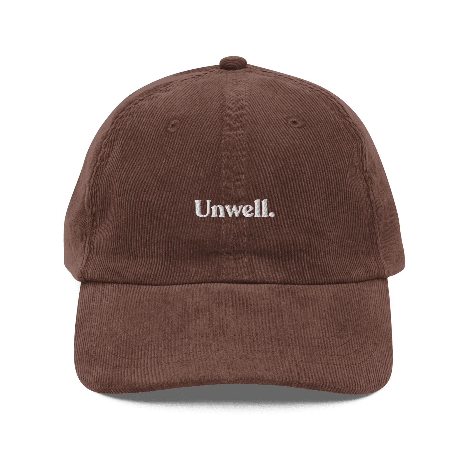 Unwell. Embroidered Corduroy Hat - Image 3