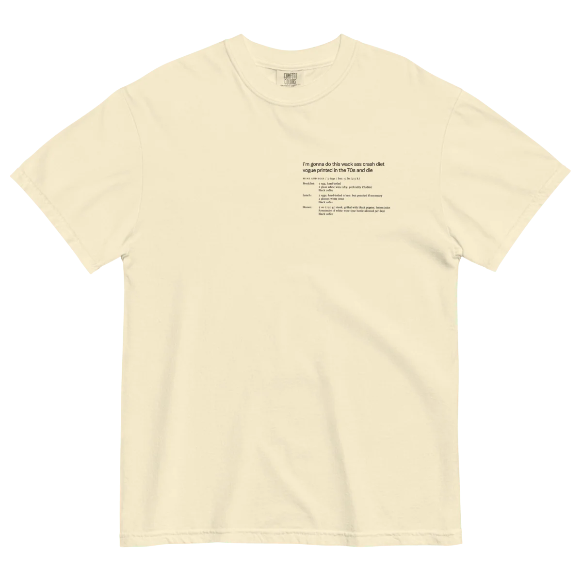 Whack Ass Vogue Crash Diet T-Shirt - Image 3