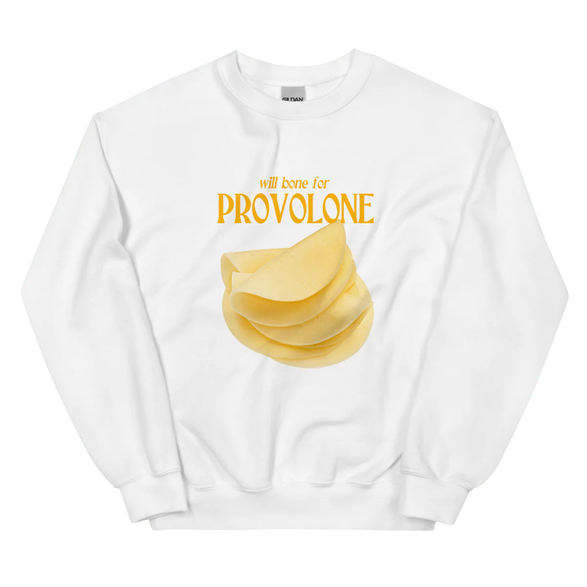 Will Bone For PROVOLONE Cheese Sweatshirt 🧀 - Image 3