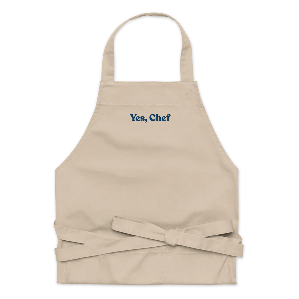 Yes, Chef Embroidered Organic Cotton Apron - Image 5