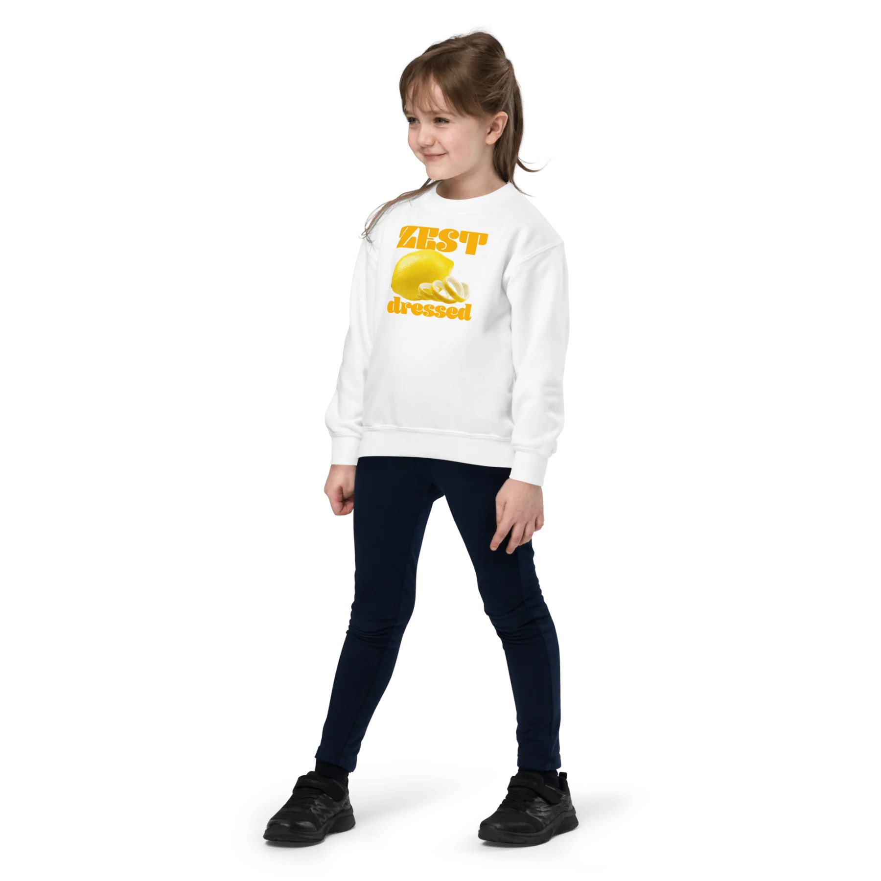 Zest Dressed 🍋 Youth Kids Sweatshirt - Image 2